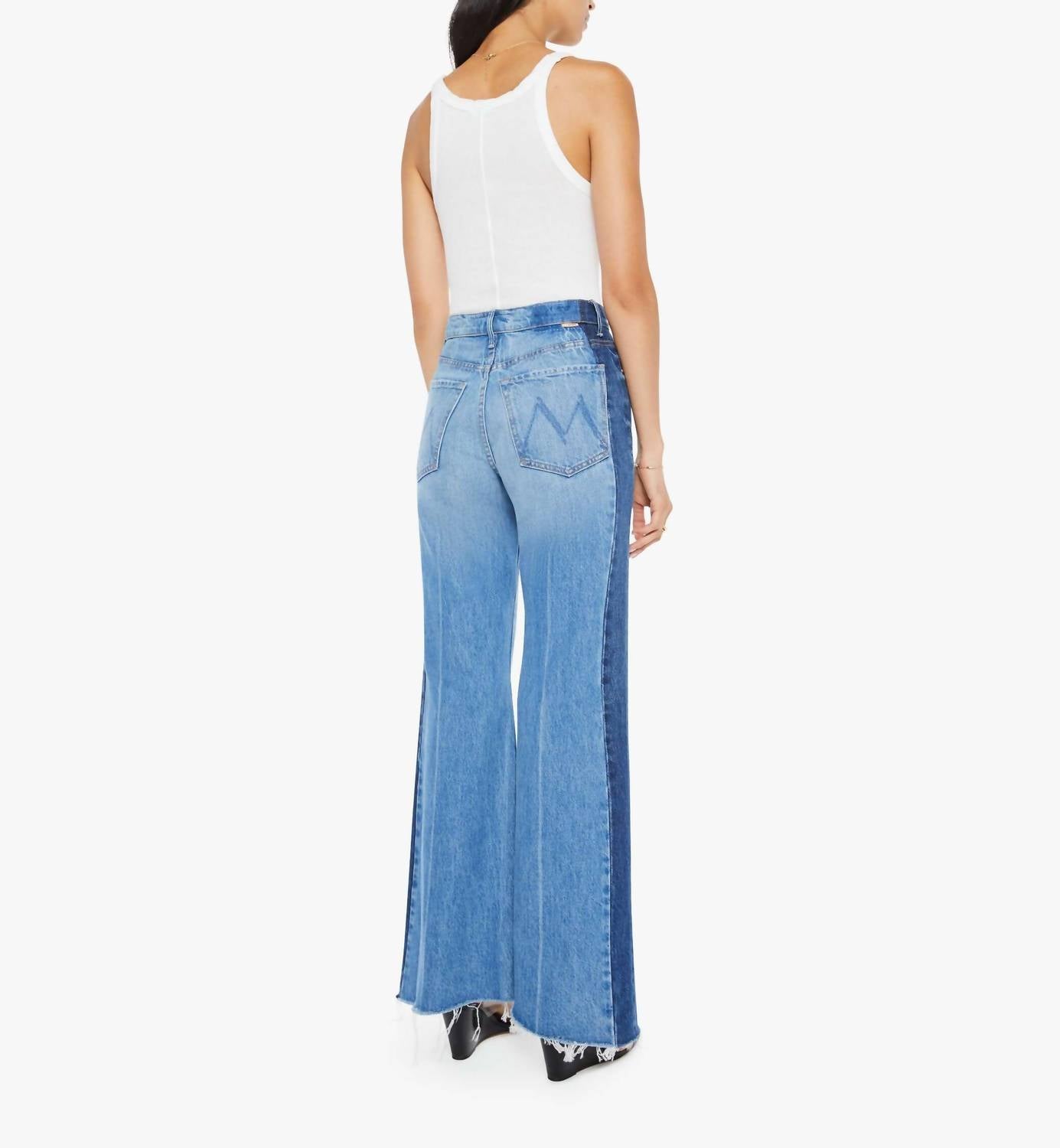 Mother - High-waisted Wide-leg Jeans