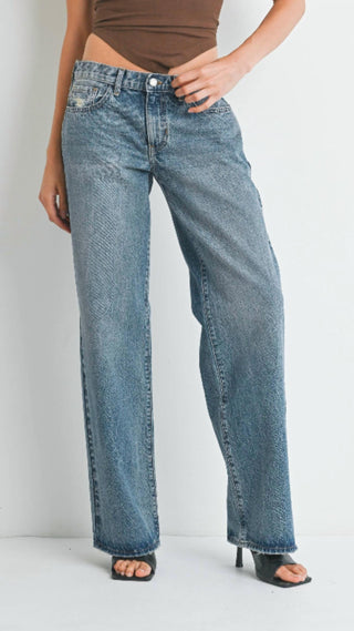 Just Black Denim - Low Rise Baggy Slouch Jeans