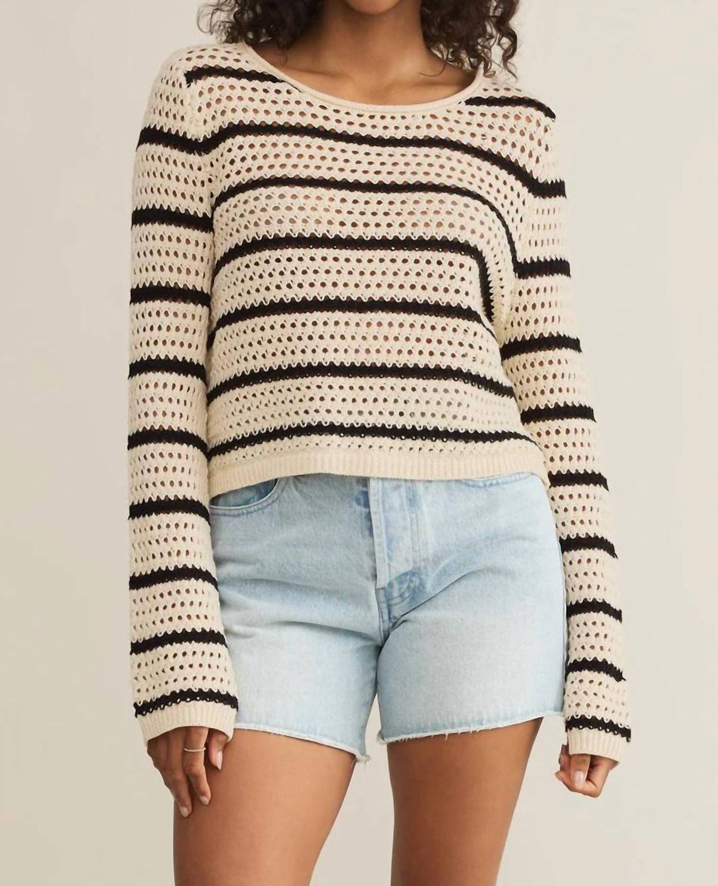 Z Supply - Kit Stripe Crochet Sweater