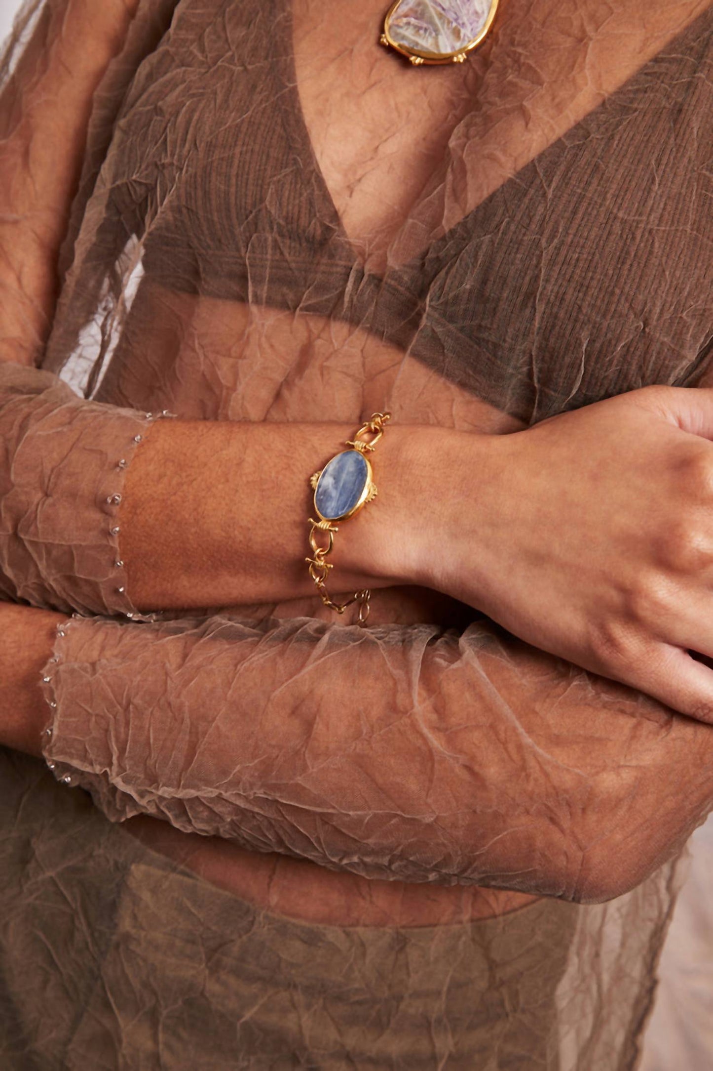 Chan Luu - Women's Bezel Wrapped Kyanite Bracelet