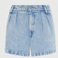 7 For All Mankind - Pleated Denim Shorts