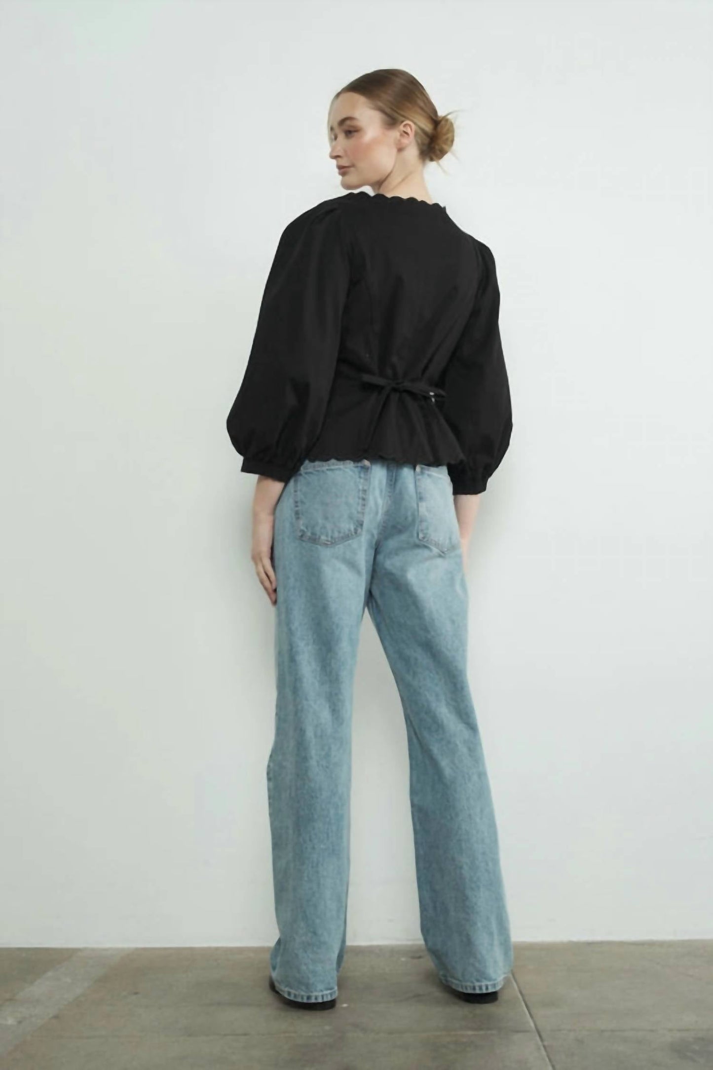 Aaron & Amber - Scallop Edge Blouse