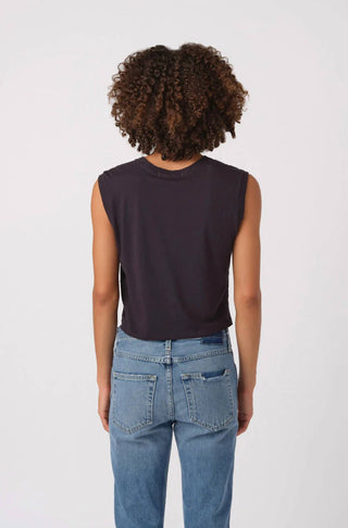 Amo - Denim Sleeveless Babe Tee