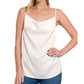 Zenana - Satin Charmuese Cowl Neck Cami