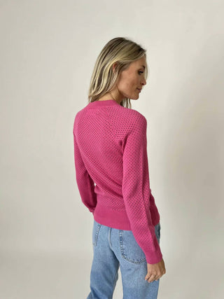 Six/Fifty - Crochet Long Sleeve Sweater