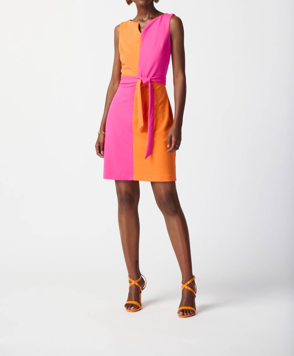 Joseph Ribkoff - Colorblock Belted Dress