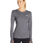New Balance Women's Heathered Long sleeve Medium Black Size Medium