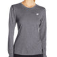 New Balance Women's Heathered Long sleeve Black Size Small