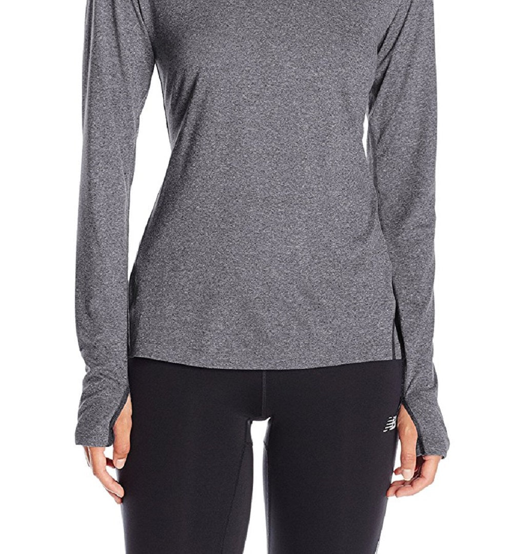New Balance Women's Heathered Long sleeve Black Size Small