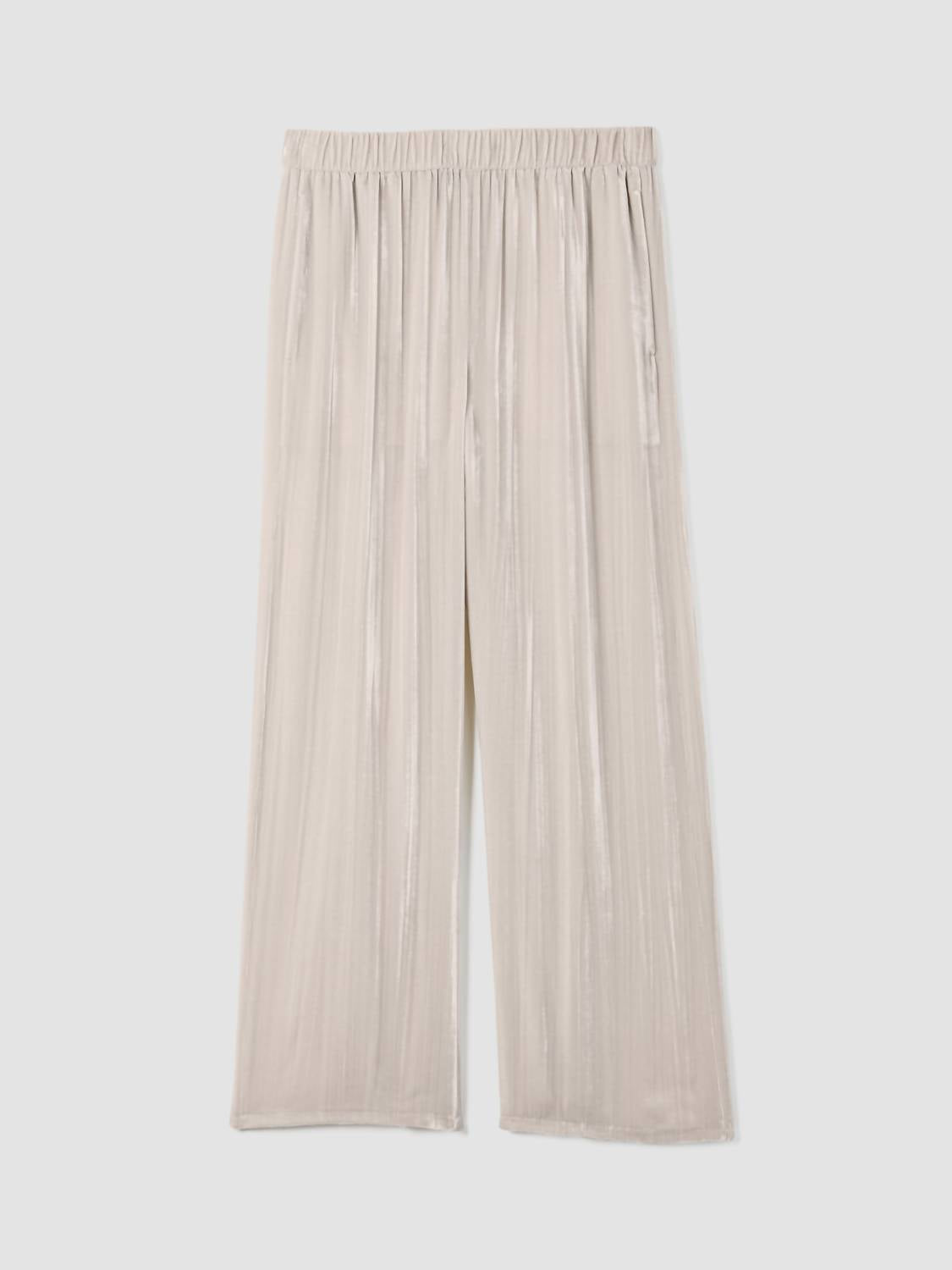 Eileen Fisher - Crushed Velvet Wide-leg Pants