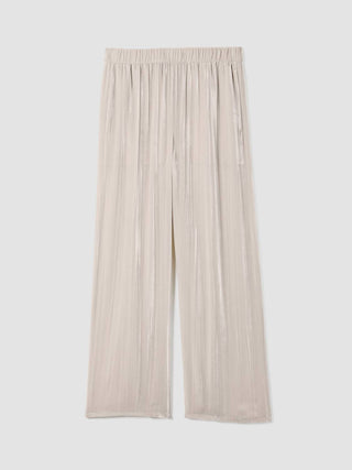 Eileen Fisher - Crushed Velvet Wide-leg Pants