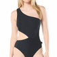 Michael Kors - Women's One Shoulder Side Cutout Swimsuit