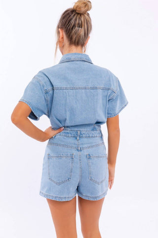 Le Lis - Button Down Romper