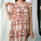 Entro - Printed Square Neck Dress
