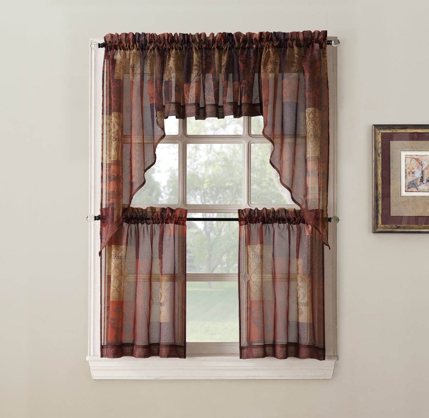 Eden Window Valance Multicolor Size 56 x 14