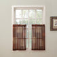 Eden Pair of Swag Valances Textured Rod Pocket Sheer Curtain Size 56 in. W X 36 in. L