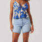 Astr - Minka Linen-blend Peplum Top