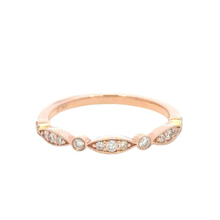 Aamiaa - 0.19 Carat Natural Diamond - 1.80 Grams 14k Ring - Size 6.5