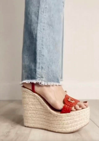 By Nataly Mendez - Women's Amy High Wedge Espadrilles