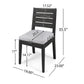 Outdoor Armless Dining Chair With Cushions
