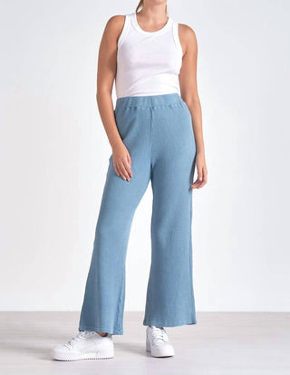 Elan - Drawstring Waffle Flare Pant
