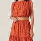 Astr - Nalley Eyelet Crop Top
