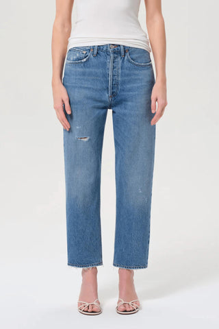 Agolde - 90's Crop Mid Rise Straight Jeans
