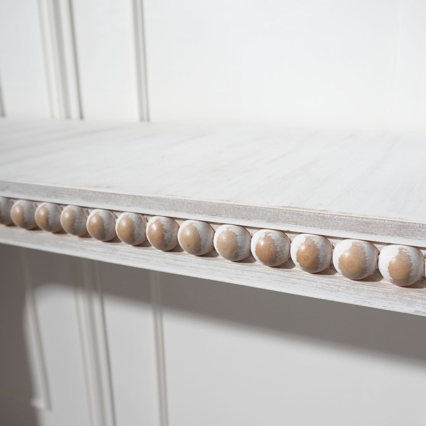 Washed White Console Table, 59in Entryway Table