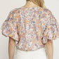 Entro - Floral Pleated Bodysuit