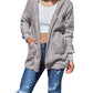 Double Take - Full Size Teddy Hooded Jacket with Pockets