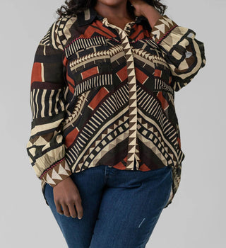 -Bl^Nk- - Sanna Long Sleeve Shirt - Plus