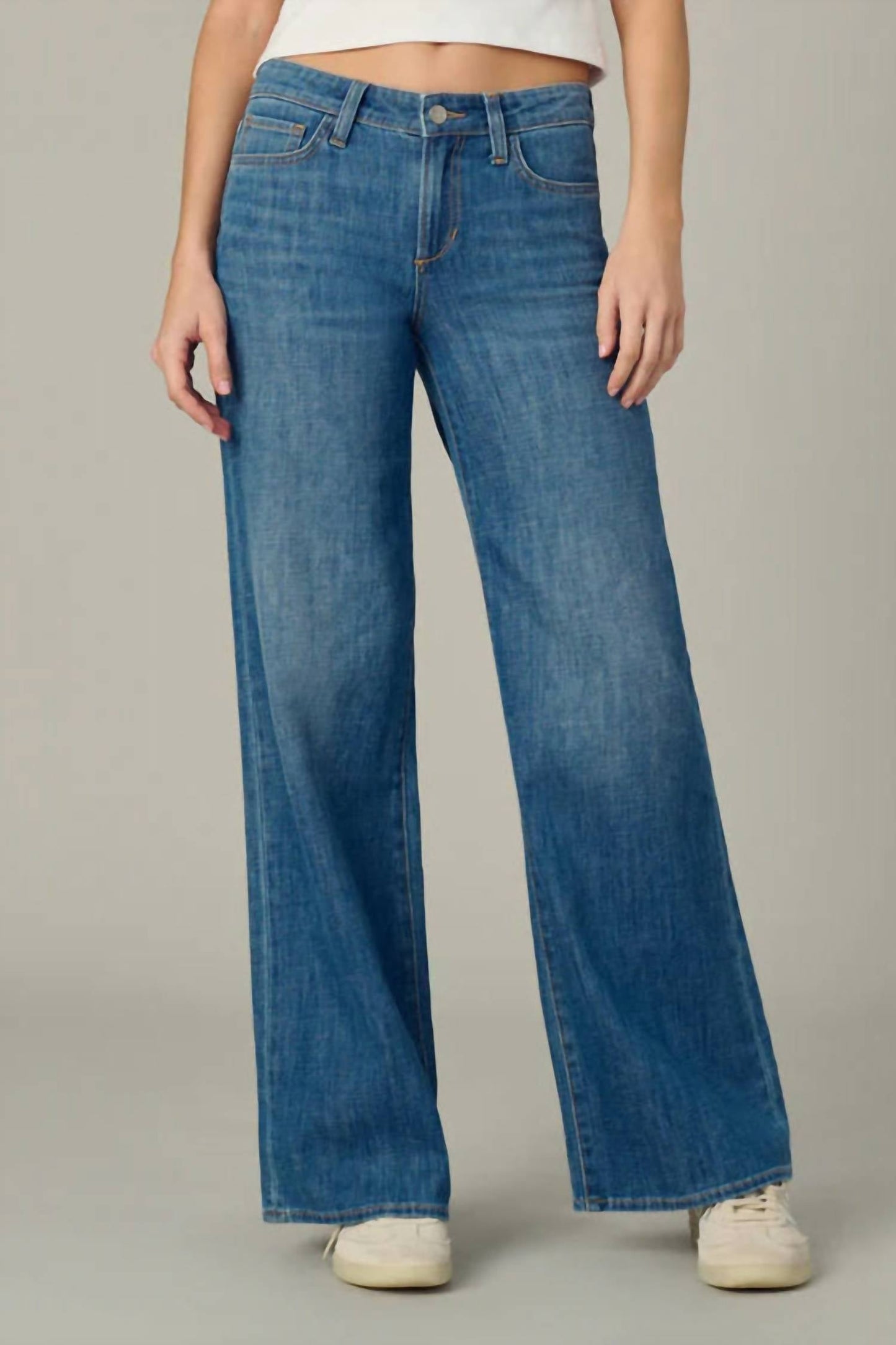 Joe'S Jeans - Lou Low Rise Wide Leg Jeans