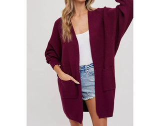 Bluivy - Batwing Sleeve Open Cardigan