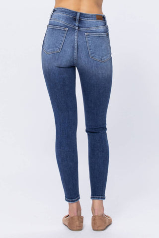 Judy Blue - High Rise Button Fly Skinny Jeans