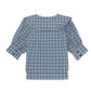 Ganni - SEERSUCKER V-NECK BLOUSE