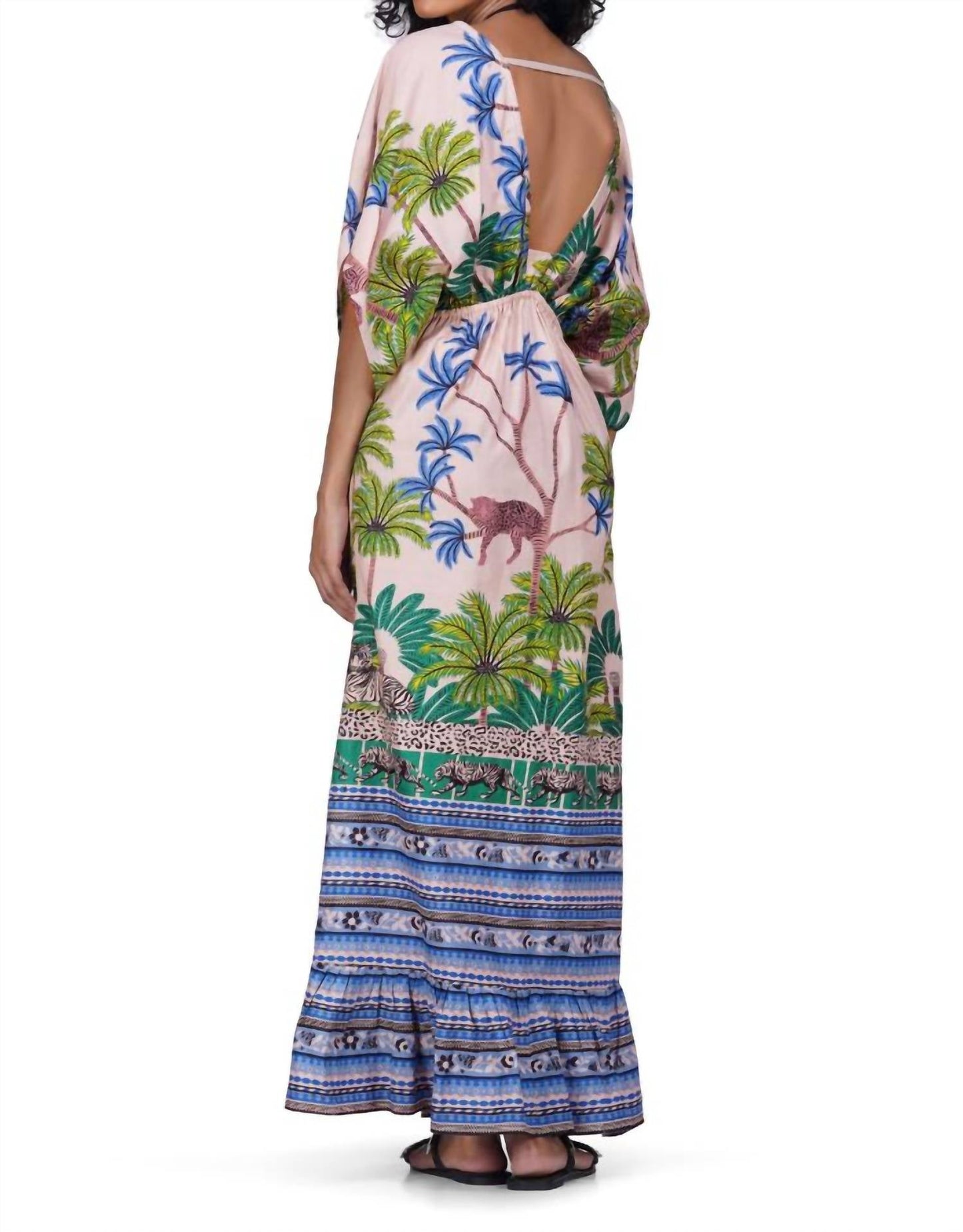 America & Beyond - Sasha Printed Maxi Cover Up