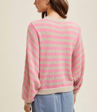 Wishlist - Striped Batwing Sleeve Sweater