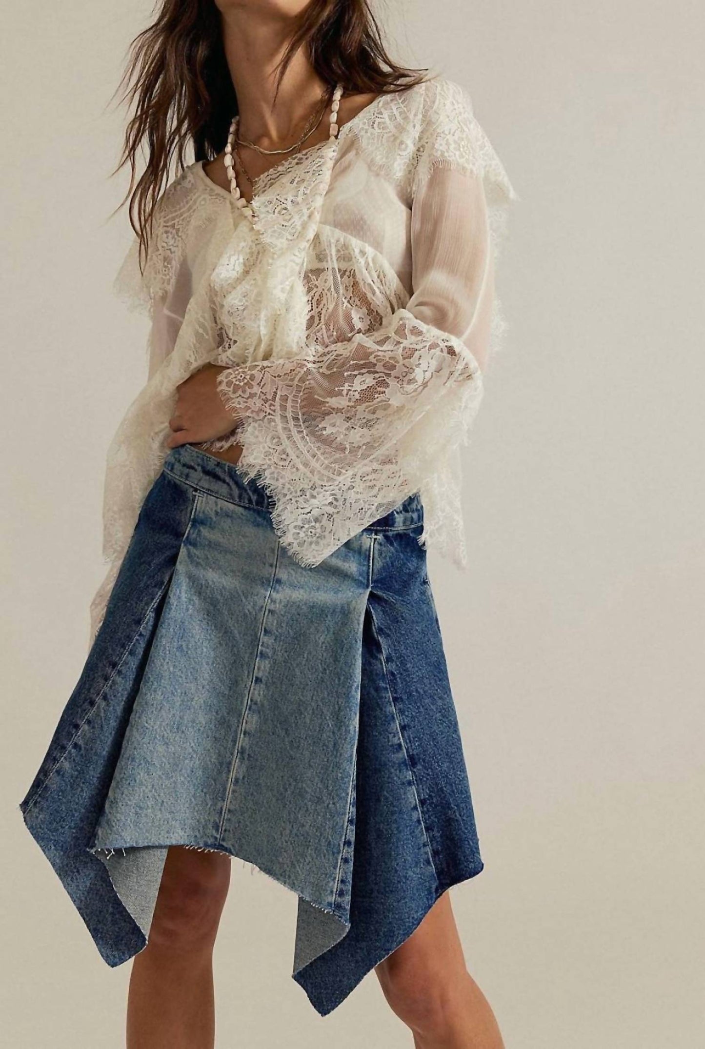 Free People - Wild River Handkerchief Skirt
