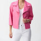 Joseph Ribkoff - Foiled Faux Suede Swing Jacket