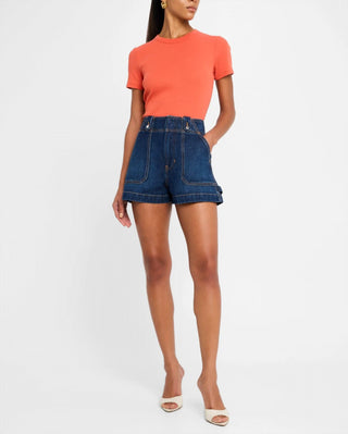 Veronica Beard - Graham Denim High Rise Shorts