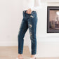 Judy Blue - Mid-Rise Destroyed Relaxed Fit Jeans