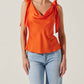 Astr - Allexina Satin Cowl Neck Top