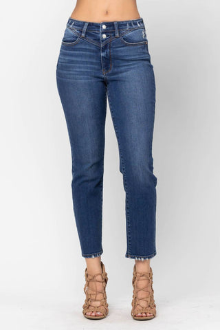 Judy Blue - High Waist Front Yoke Slim Fit Denim Jeans