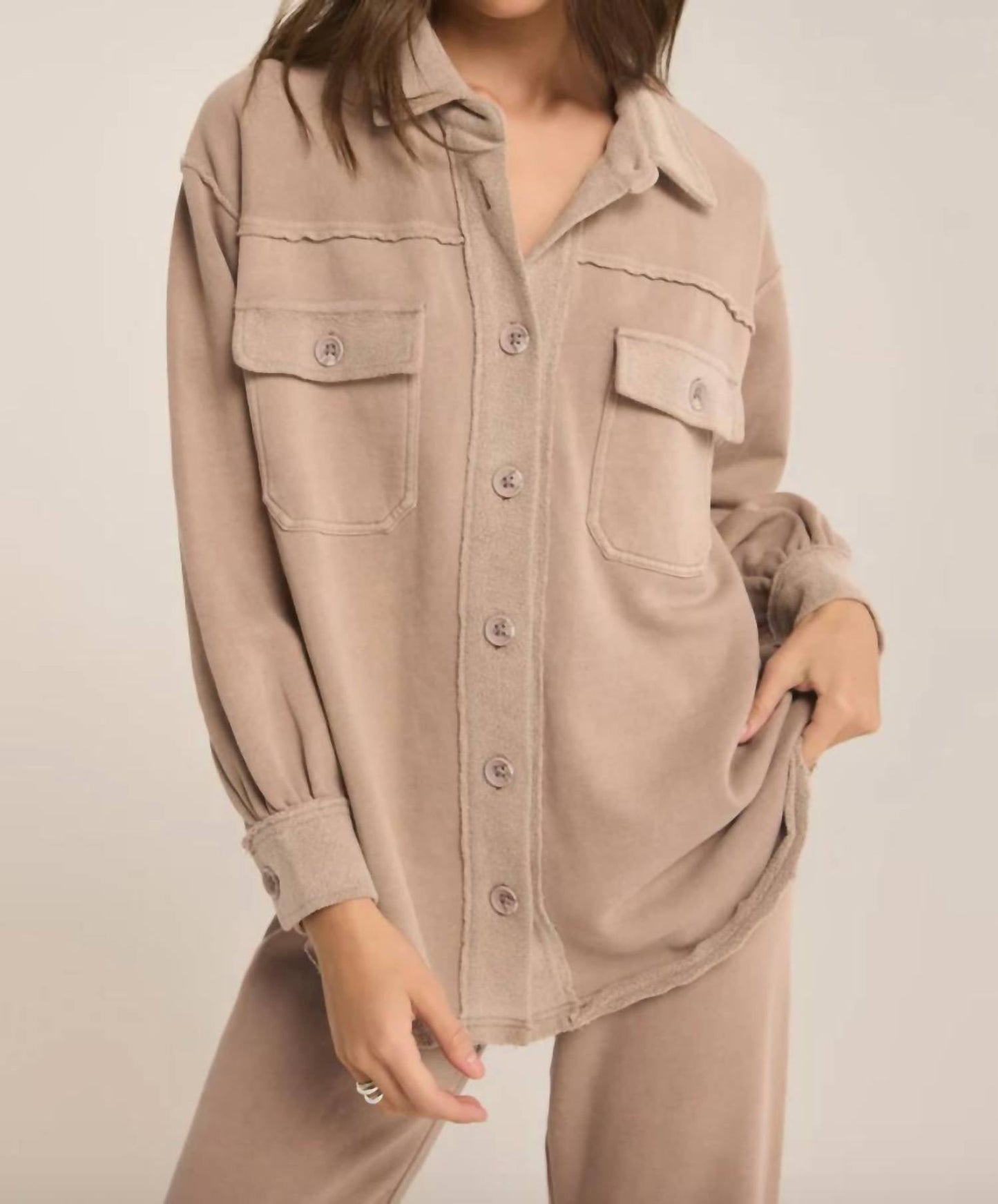 Z Supply - Mixed Media Shacket