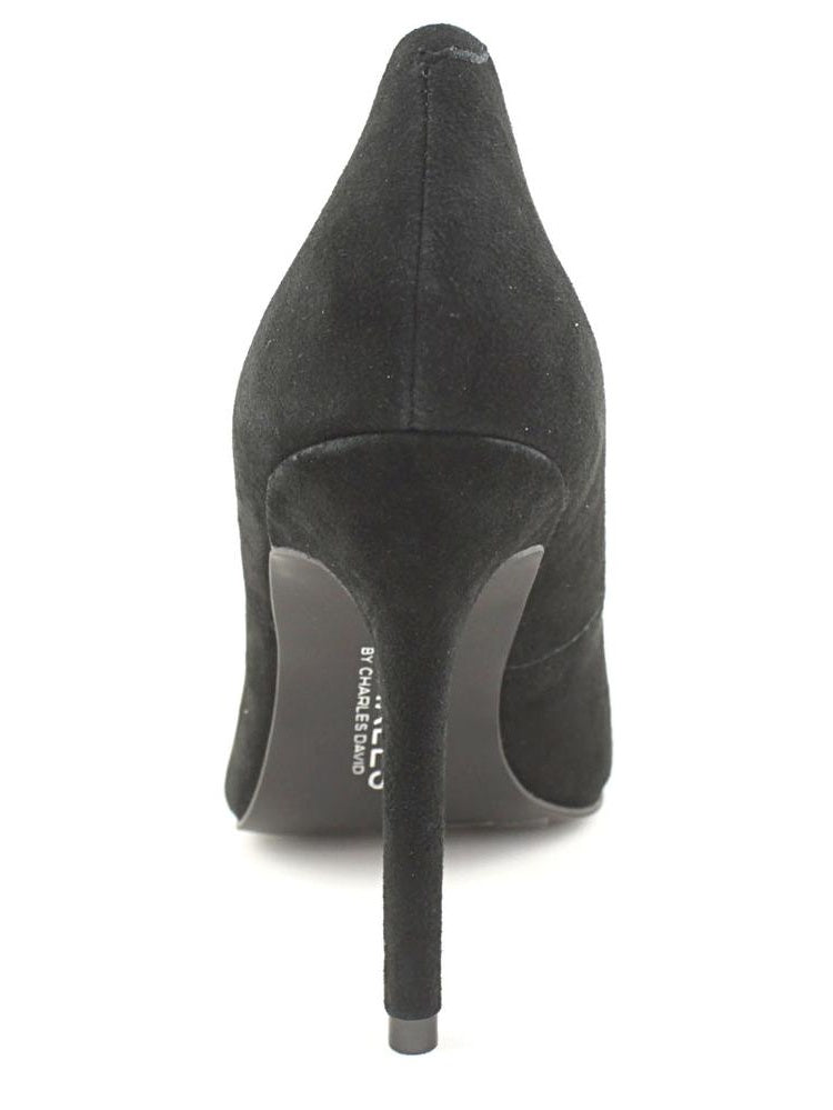 Charles David Women's Pixie Suede Pointed Toe Classic Pumps Black Size 7.5