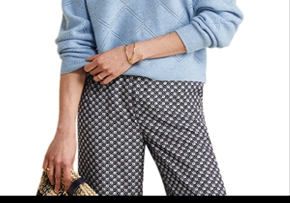 Vineyard Vines Pointelle Cashmere Sweater Blue