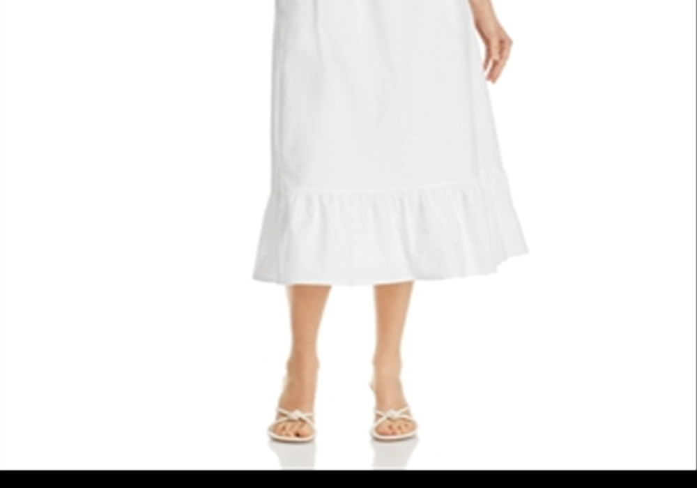 Vineyard Vines Poplin Puff Sleeve Midi Dress