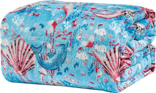 Soft Fleece Throw Blanket 50x60 – Lightweight Cozy Bed Couch Sofa Blanket for All Seasons