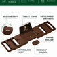 Foldable Bathtub Caddy Tray, Brown