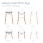Children of Design 6 in 1 Deluxe High Chair with Cushion